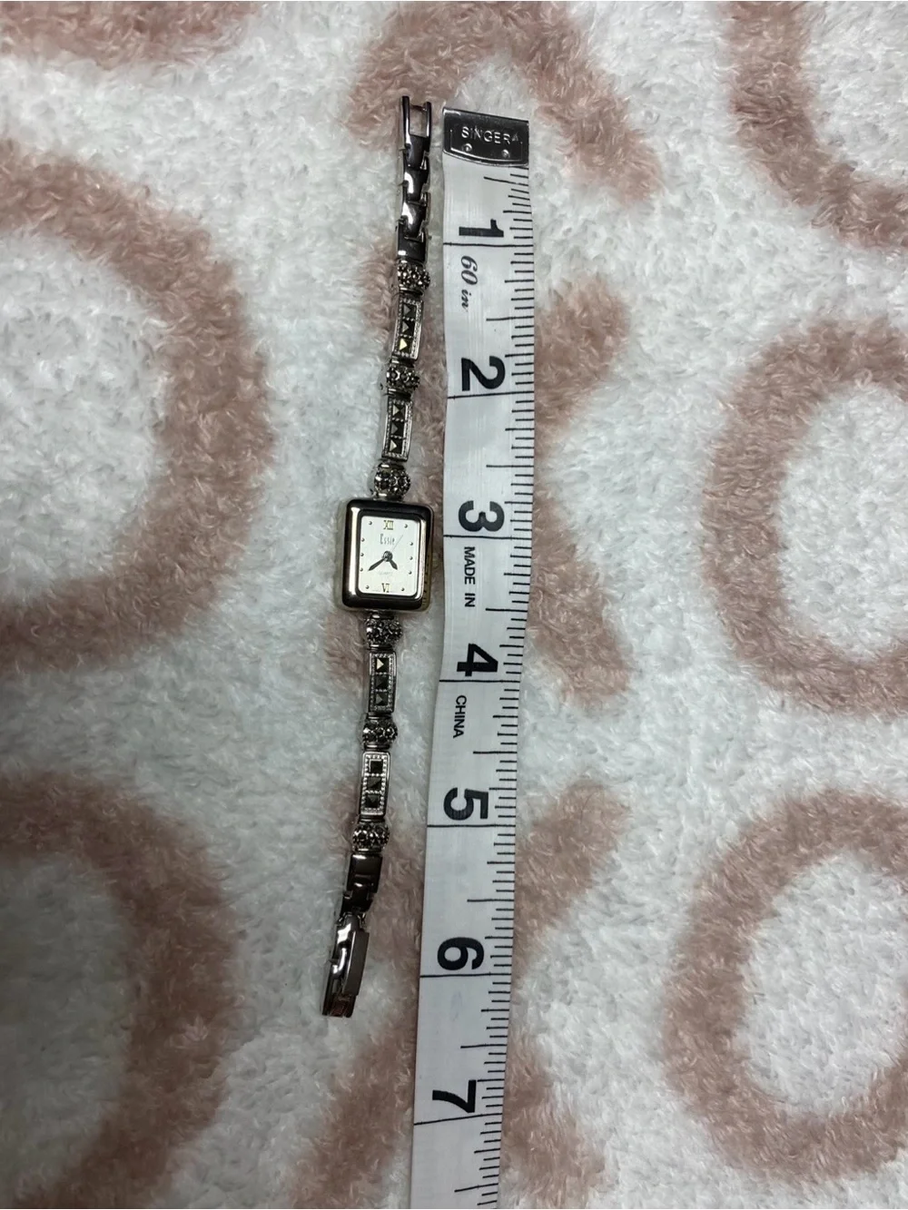 Vintage Essie Stainless Steel Marquisette Dainty Watch